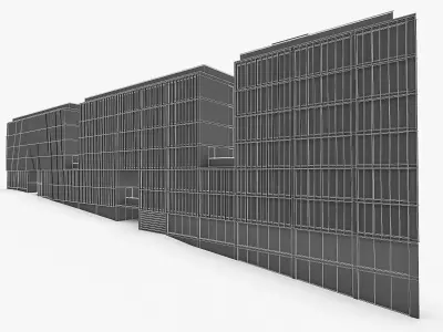 Office Building 04 Low-poly 3D model