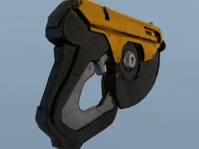 GUN model based overwatch game Low-poly 3D model