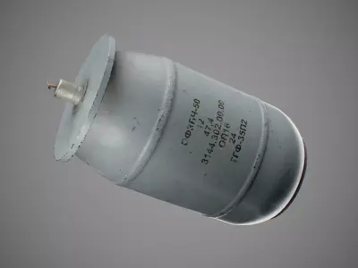 Warhead of an russian Shahed-136 Kamikaze Drone Geranium-2 Low-poly 3D model