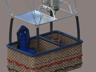 Hot Air Balloon 3D model by 3d-graphic-abdo - Textured