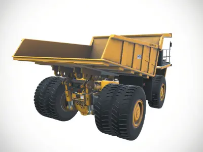 BH100 BEML Mining CONSTRUCTION OPENCAST MINING REAR DUMPERS 3D model