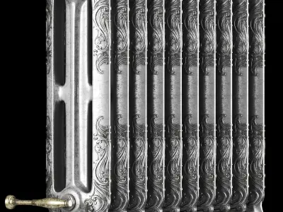 classical iron radiator 3D model