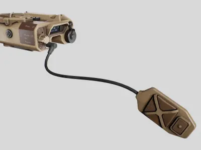 Wilcox Raptar-S Laser Range Finder Low-poly 3D model