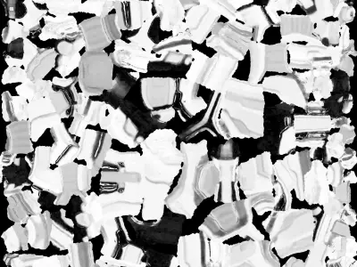 Orange and White Futuristic Gun 3D model