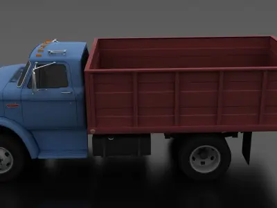 N-Series N-600 Grain Truck 1963 Low-poly 3D model
