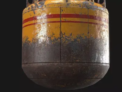 Sea Buoy v4 Low-poly 3D model