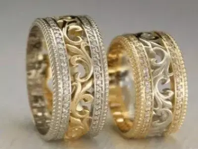 engraving carving ring jewelry for women  3D print model