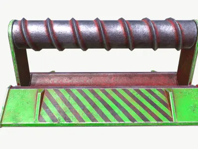 Roller Trap Low-poly 3D model