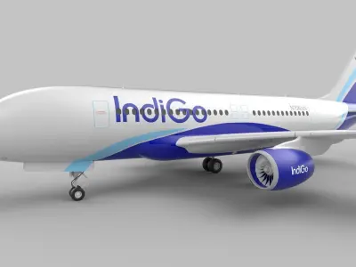 Indigo Aeroplane 3D model