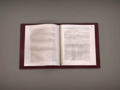 Open Book 3D model