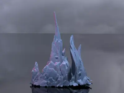 Angel rock stand 2 3D model