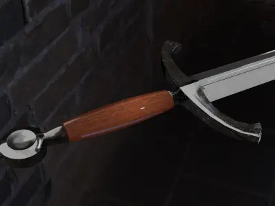 Sword from lord of rings Low-poly 3D model