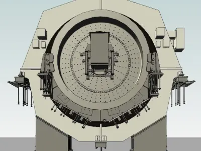 BallMill-Polysius 7-9m dia x 12-4m 3D model