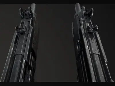 PBR IMI UZI Low-poly 3D model
