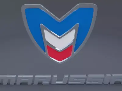 marussia logo 3D model buy