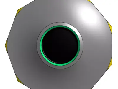 Simple UFO Flying Saucer Free 3D model