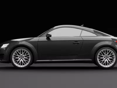 Audi TT Black Metallic 3D model
