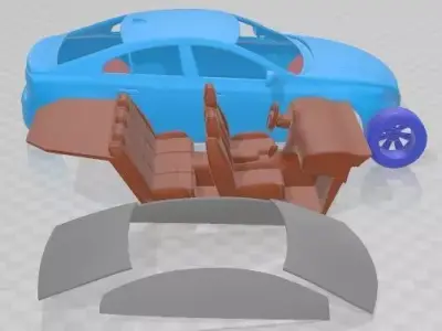 Volvo S60 2011 Printable Car  3D print model