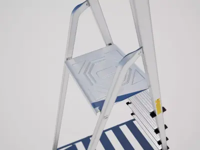 Stepladder Low-poly 3D model purchase