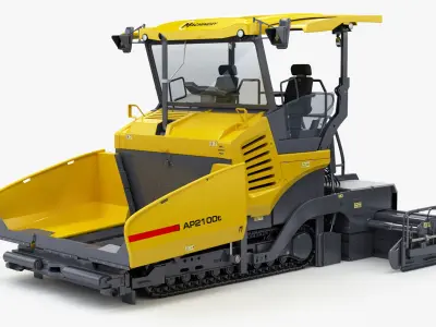 Collection Road Construction Machines 3D model