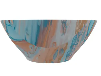 Bowl in Mix Pattren 3D model