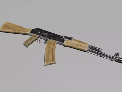 AK 74 3D model purchase