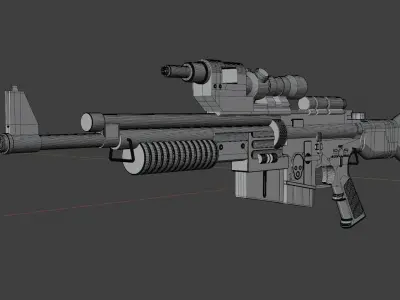A280 Blaster Rifle 3D model