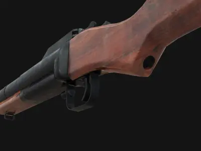 M79 Granade Launcher - Lowpoly - Game Ready Low-poly 3D model