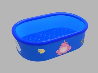 Inflatable pool outdoor 2 3D model