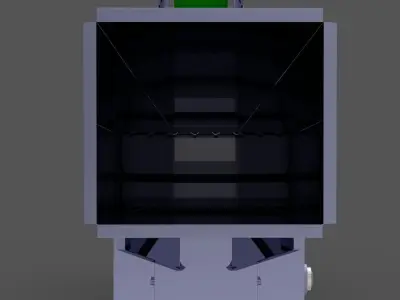 Wood Cutting Machine With Conveyor 3D model