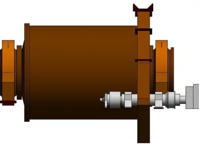 ball mill 3D model purchase