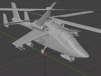 Army Helicopter High-Quality 3D Model PBR Textures  Low-poly 3D model