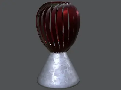 Roof Wind Turbine Low-poly 3D model