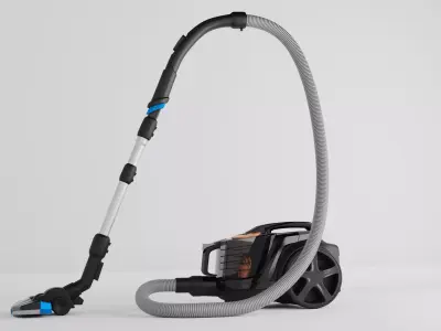 Modern Bagless Vacuum Cleaner Low-poly 3D model