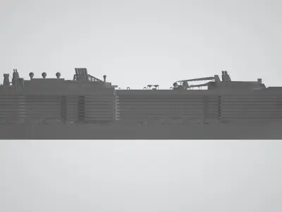 Odyssey Of The Seas cruise ship 3D print model 3D print model