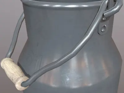 Milk Churn - Can Low-poly 3D model