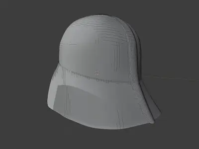 Darth Vader helmet made with blender 3D model