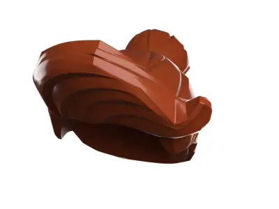 Custom3Dprint Minifigure Accessory - Minifigure Hair S2 - 012 3D print model