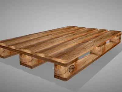Pallet-Epal Low-poly 3D model