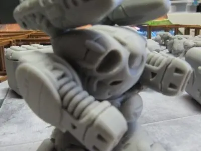 CHIBI-TECH SD - DELTAN HVY PLASMA GUNPOD          3D print model