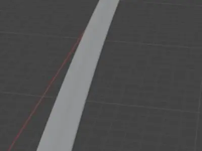 Katana with Death Kanji Low-poly 3D model