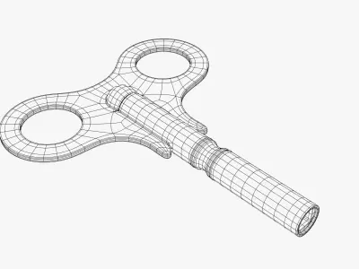 Wind Up Key 3D model
