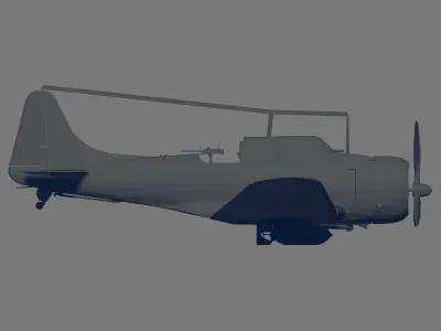 SBD-3 Dauntless 3D model