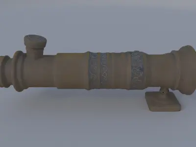 Bronze Spyglass 3D model