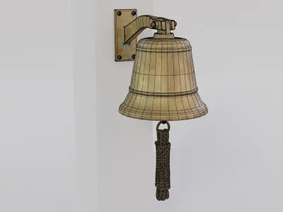 Ship bell Low-poly 3D model