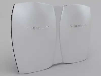 Tesla Powerwall Double Unit 3D model