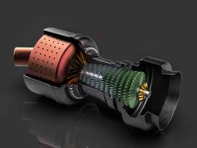 turbo turbine 3D model purchase