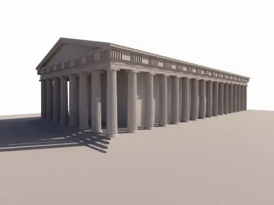 Historical temple-place of worship 3D model buy