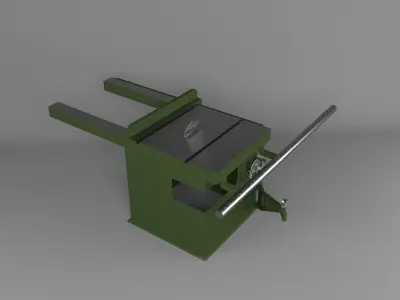 horizontal circular saw 3D model