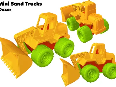 Mini Sand Truck 3D model